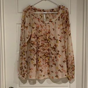 Lauren Conrad Laguna Sunrise Long Sleeve Top